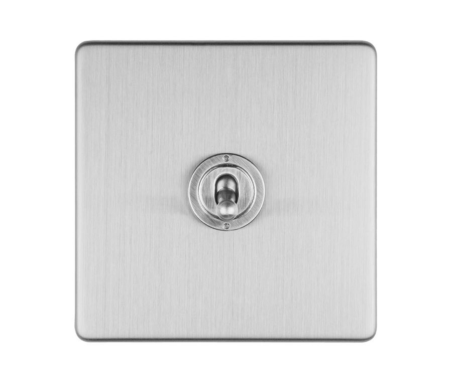 Eurolite Stainless Steel 1 Gang 10Amp Toggle Switch  | ECSST1SW