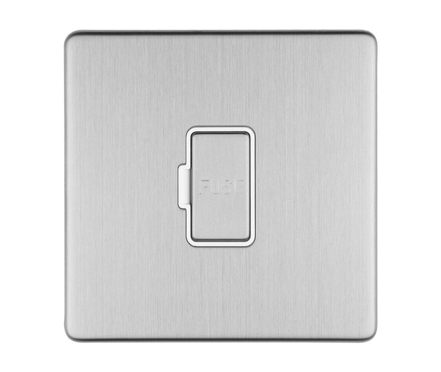 Eurolite Stainless Steel 13A Unswitched Fuse Spur  | ECSSUSWF
