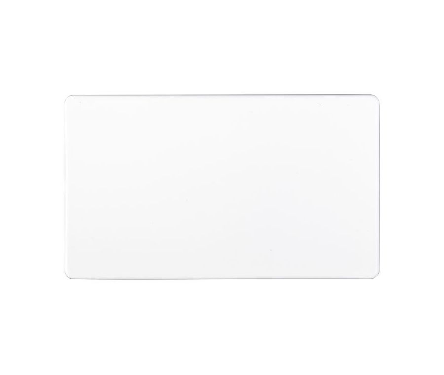 Eurolite White Double Blank Plate  | ECW2B