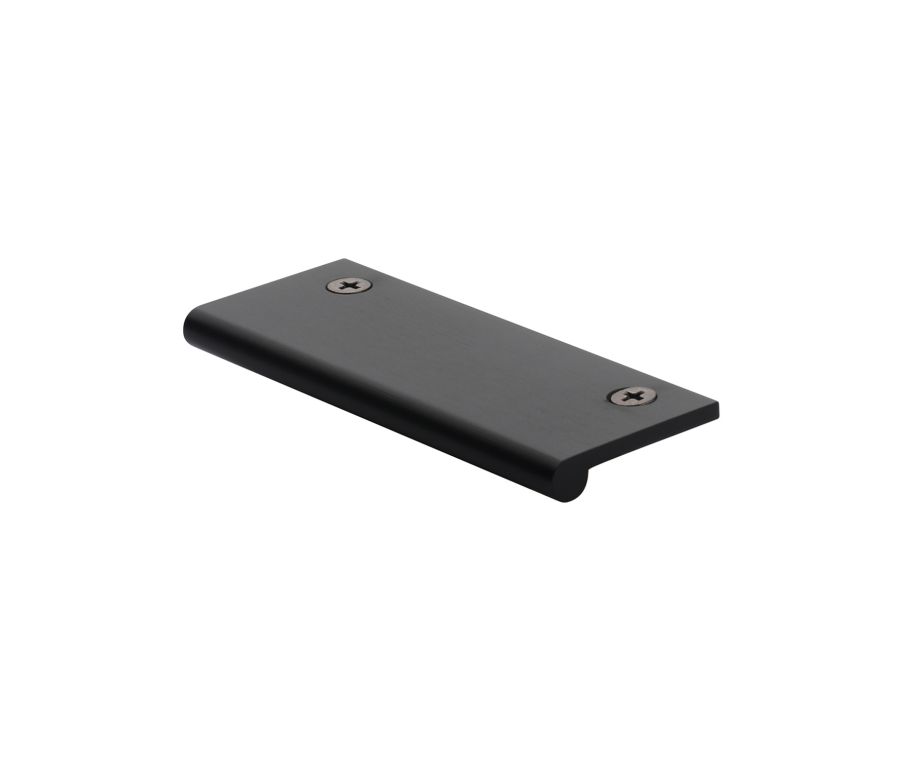 Heritage Brass Matt Black Edge Pull Cabinet Handle 100mm