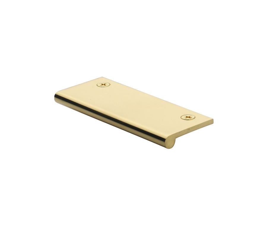 Heritage Brass Polished Brass Edge Pull Cabinet Handle 100mm