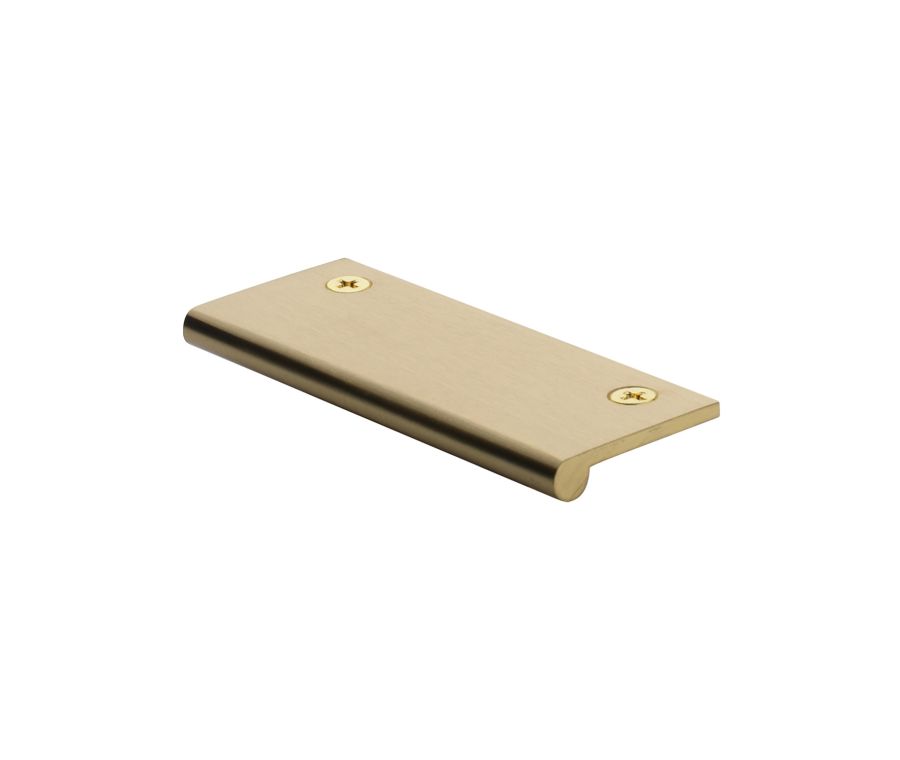 Heritage Brass Satin Brass Edge Pull Cabinet Handle 100mm