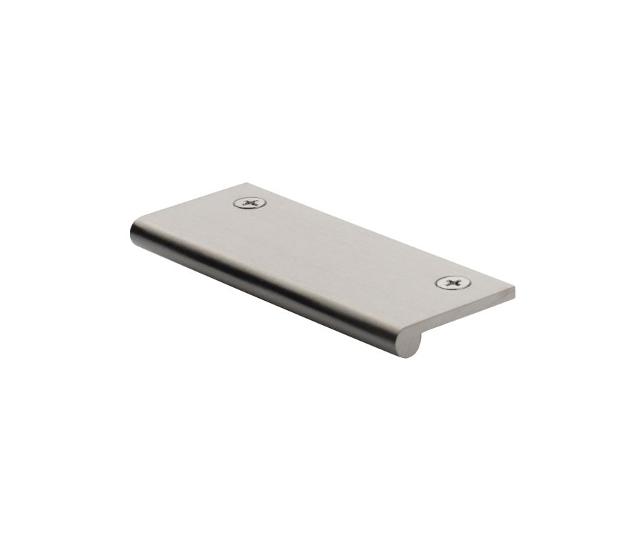 Heritage Brass Satin Nickel Edge Pull Cabinet Handle 100mm