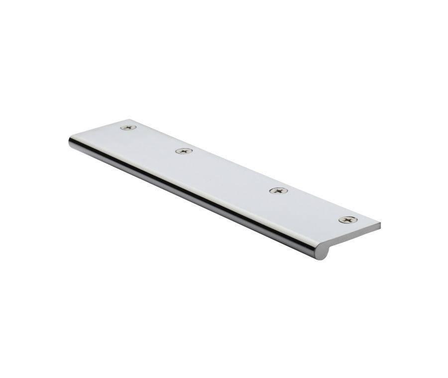 Heritage Brass Polished Chrome Edge Pull Cabinet Handle 200mm
