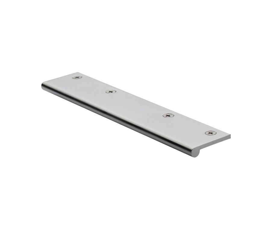 Heritage Brass Satin Chrome Edge Pull Cabinet Handle 200mm