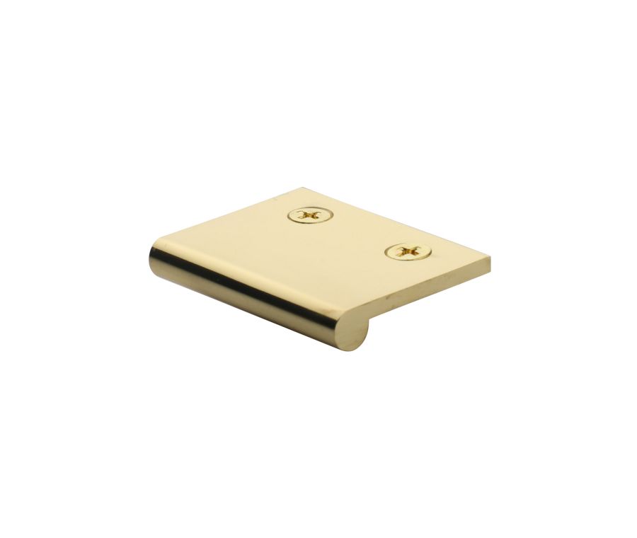 Heritage Brass Polished Brass Edge Pull Cabinet Handle 50mm