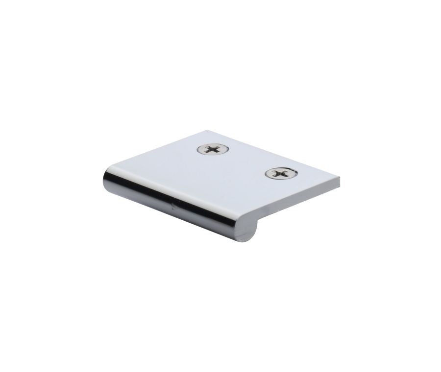 Heritage Brass Polished Chrome Edge Pull Cabinet Handle 50mm