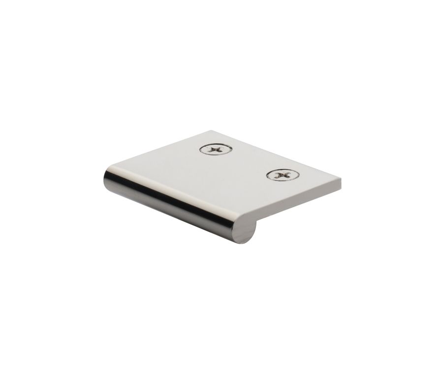 Heritage Brass Polished Nickel Finish Edge Pull Cabinet Handle 50mm