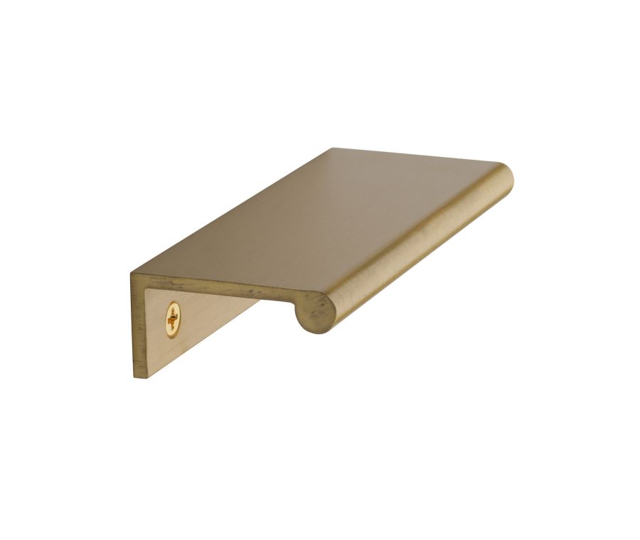 Heritage Brass Satin Brass EPR Edge Pull Cabinet Handle 100mm