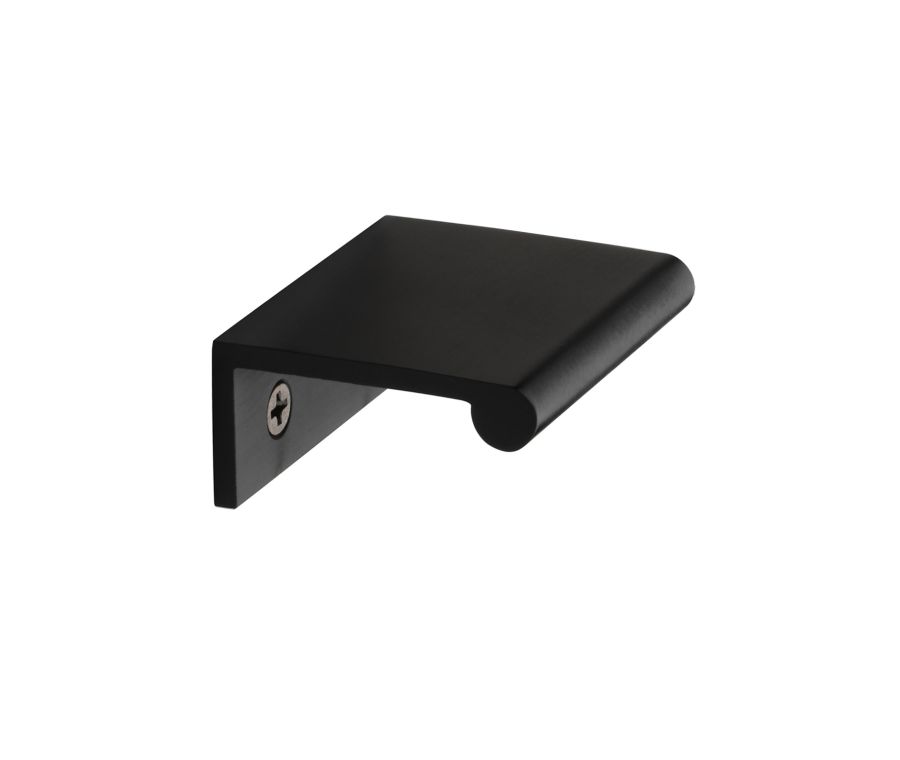 Heritage Brass Matt Black EPR Edge Pull Cabinet Handle 50mm