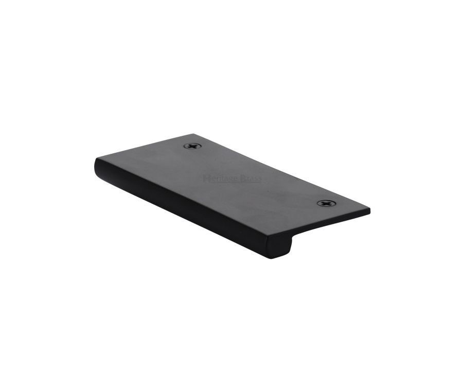Heritage Brass Matt Black EPT Edge Pull Cabinet Handle 100mm