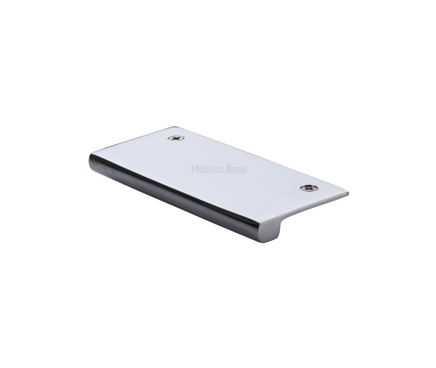 Heritage Brass Polished Chrome EPT Edge Pull Cabinet Handle 100mm