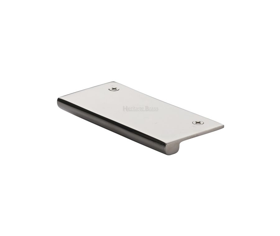 Heritage Brass Polished Nickel Finish EPT Edge Pull Cabinet Handle 100mm