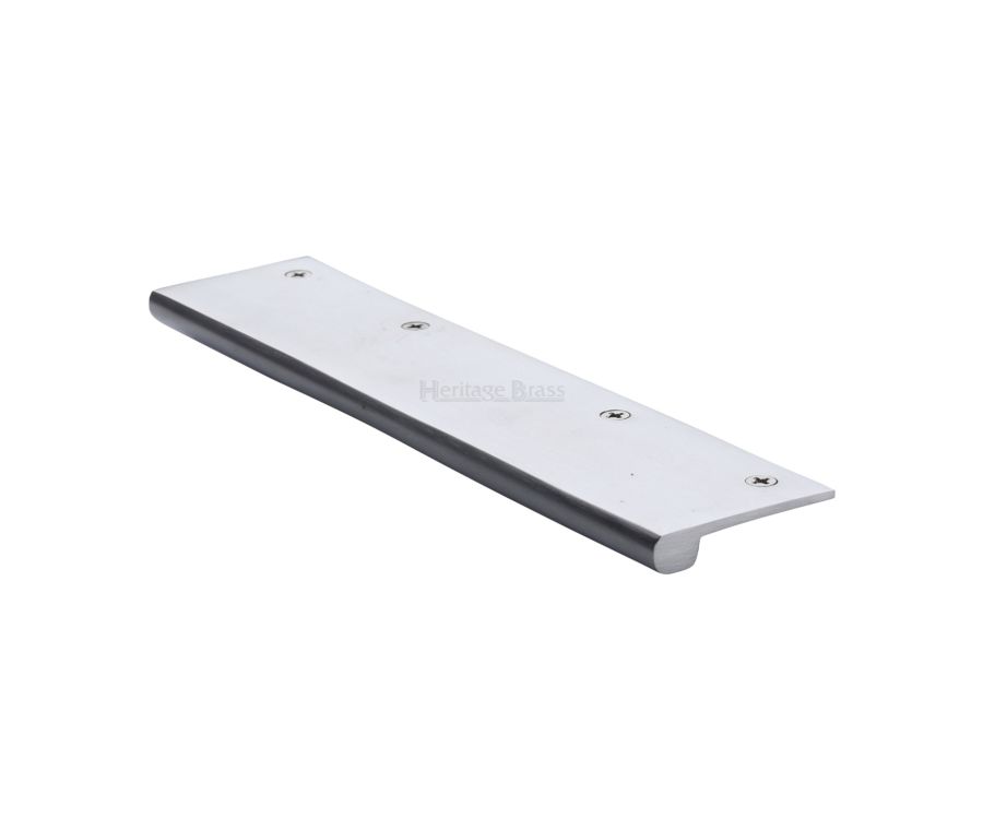 Heritage Brass Satin Chrome EPT Edge Pull Cabinet Handle 200mm