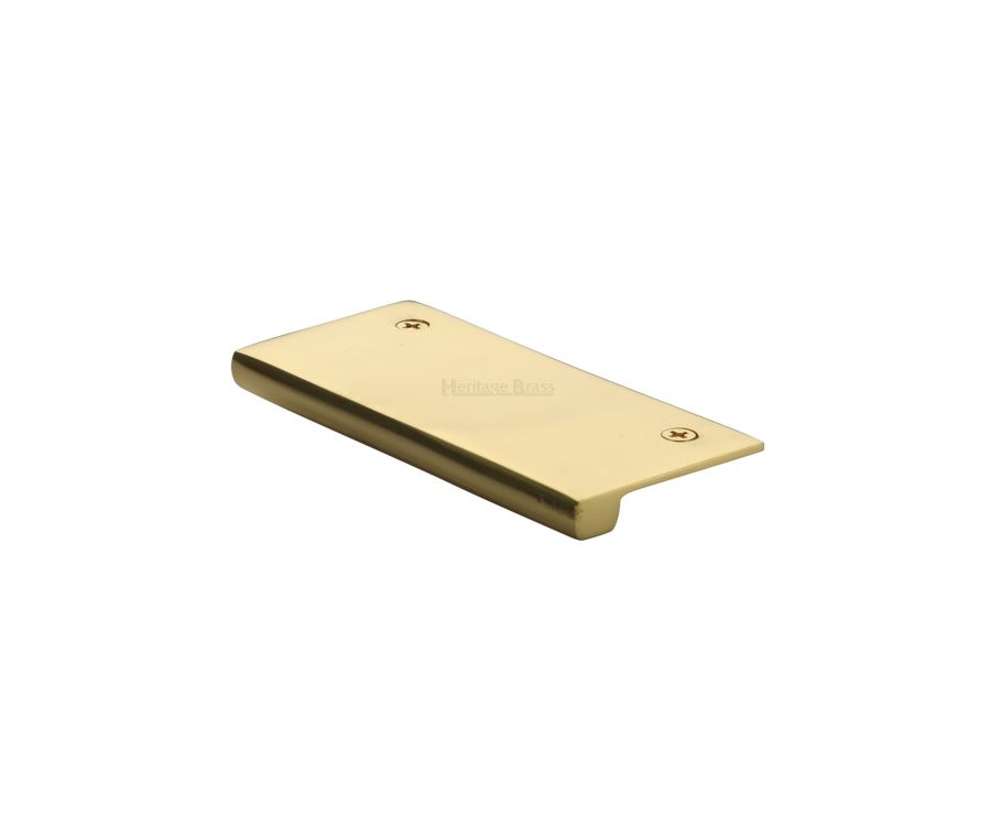 Heritage Brass Polished Brass EPT Edge Pull Cabinet Handle 50mm