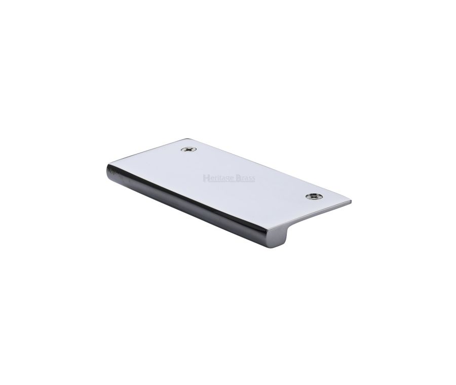 Heritage Brass Polished Chrome EPT Edge Pull Cabinet Handle 50mm