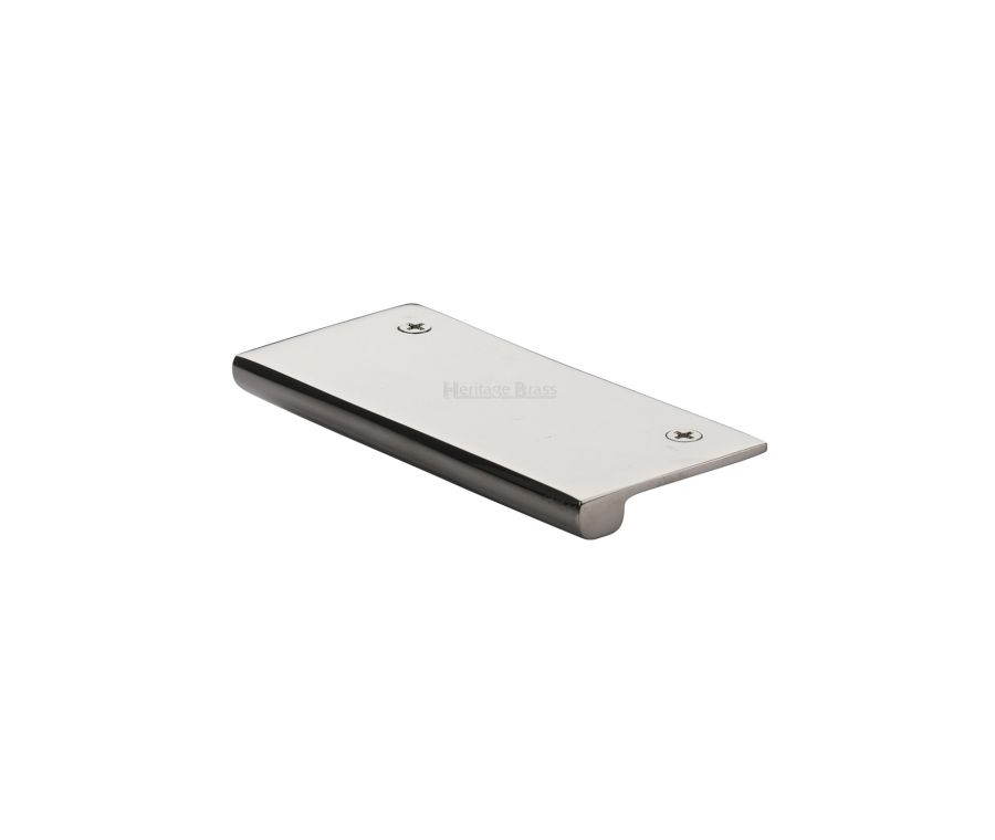 Heritage Brass Polished Nickel Finish EPT Edge Pull Cabinet Handle 50mm