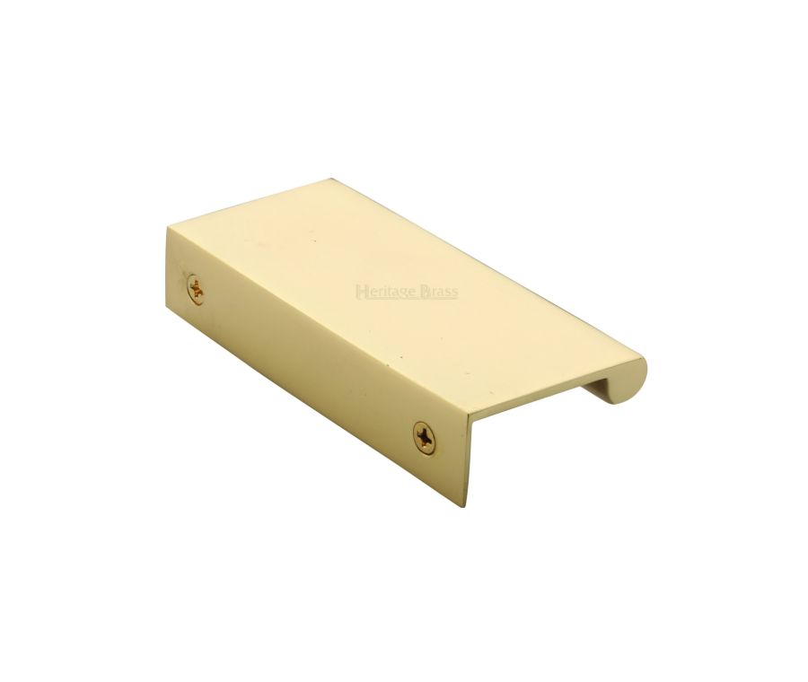 Heritage Brass Polished Brass EPTR Edge Pull Cabinet Handle 100mm