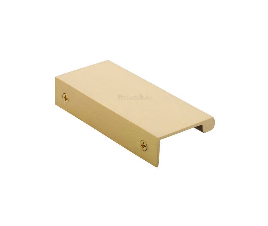 Heritage Brass Satin Brass EPTR Edge Pull Cabinet Handle 100mm