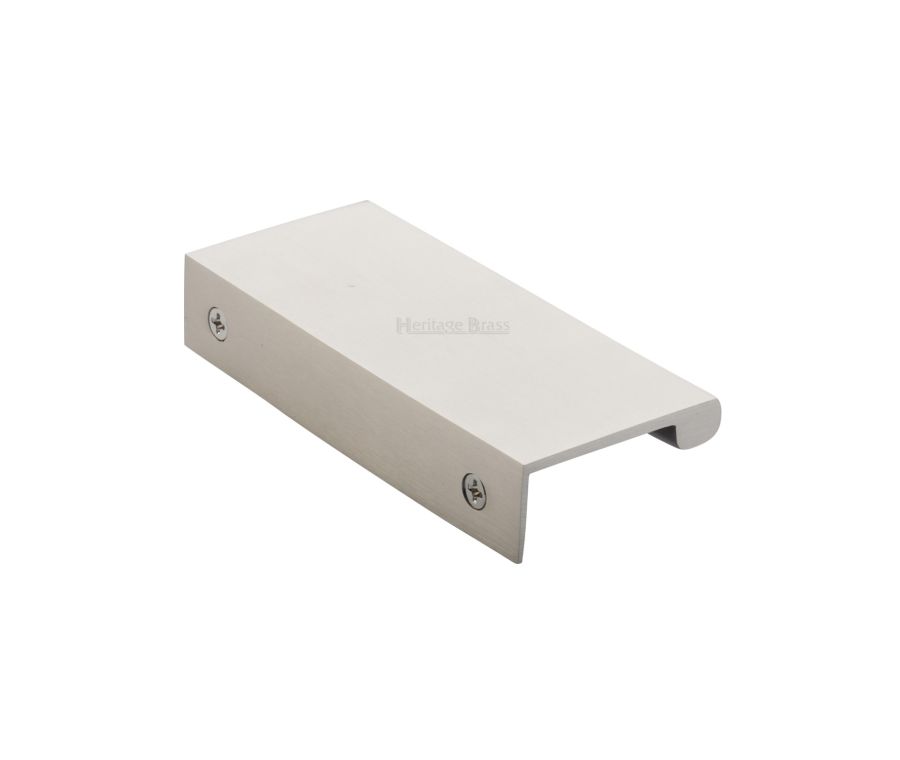 Heritage Brass Satin Nickel EPTR Edge Pull Cabinet Handle 100mm
