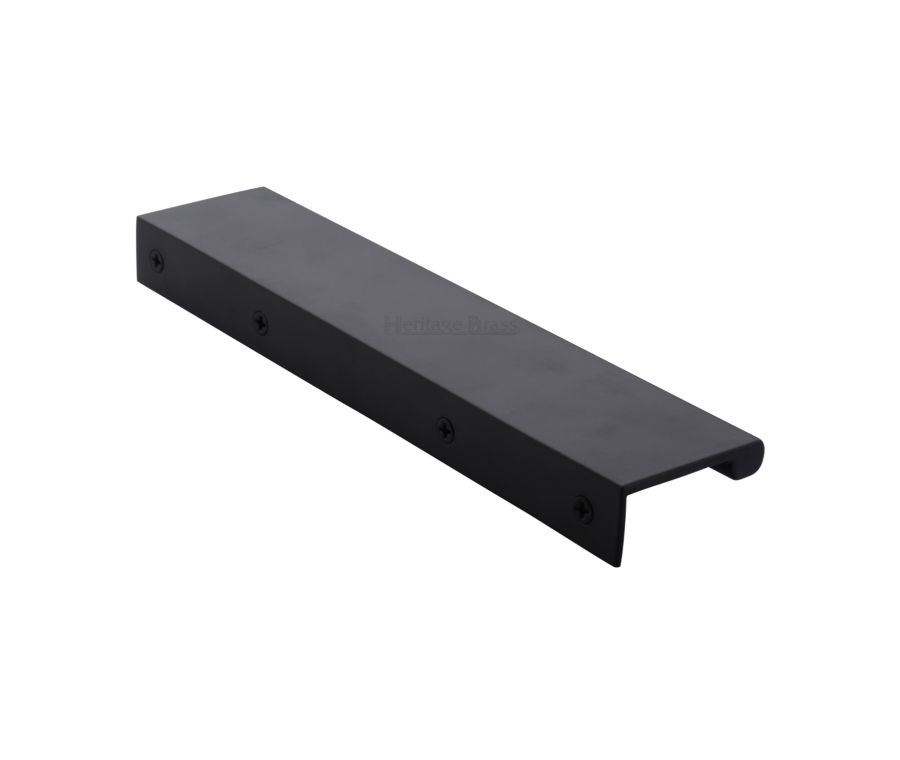 Heritage Brass Matt Black EPTR Edge Pull Cabinet Handle 200mm