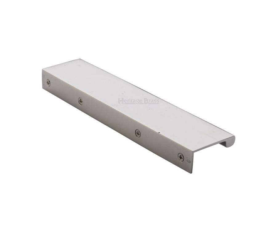 Heritage Brass Polished Nickel Finish EPTR Edge Pull Cabinet Handle 200mm