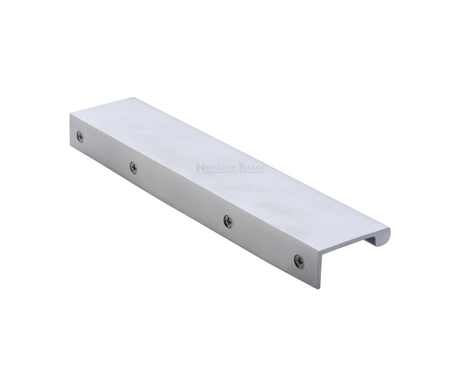 Heritage Brass Satin Chrome EPTR Edge Pull Cabinet Handle 200mm