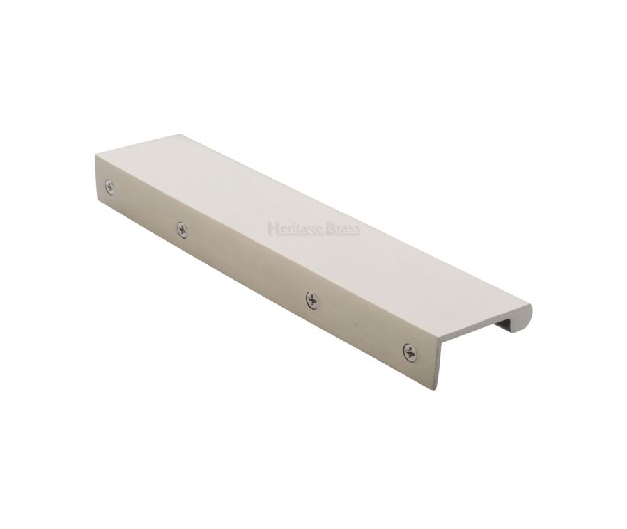 Heritage Brass Satin Nickel EPTR Edge Pull Cabinet Handle 200mm