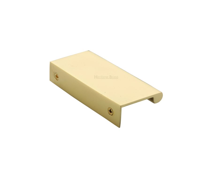 Heritage Brass Polished Brass EPTR Edge Pull Cabinet Handle 50mm