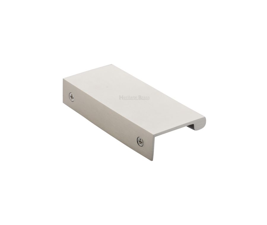 Heritage Brass Satin Nickel EPTR Edge Pull Cabinet Handle 50mm