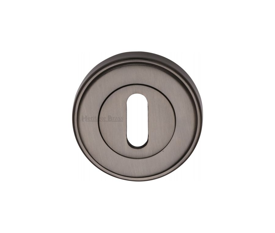 Matt Bronze Standard Key Escutcheon Round - ERD7000