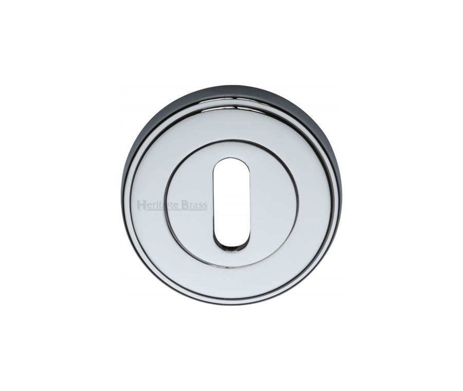 Polished Chrome Standard Key Escutcheon Round - ERD7000