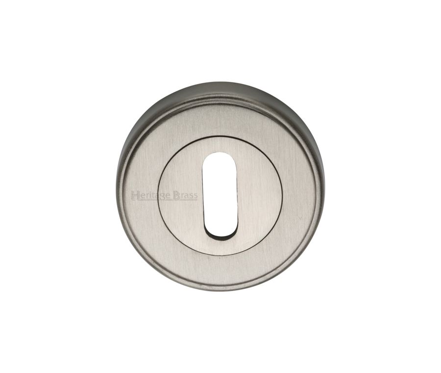 Satin Nickel Standard Key Escutcheon Round - ERD7000