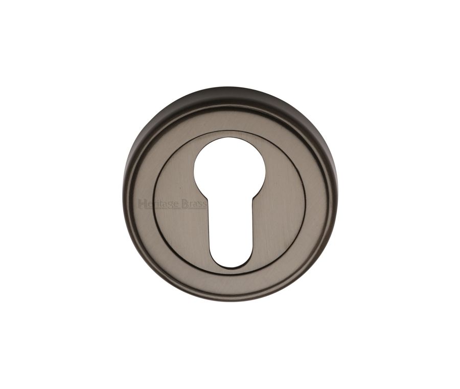Matt Bronze Euro Profile Cylinder Escutcheon Round - ERD7020