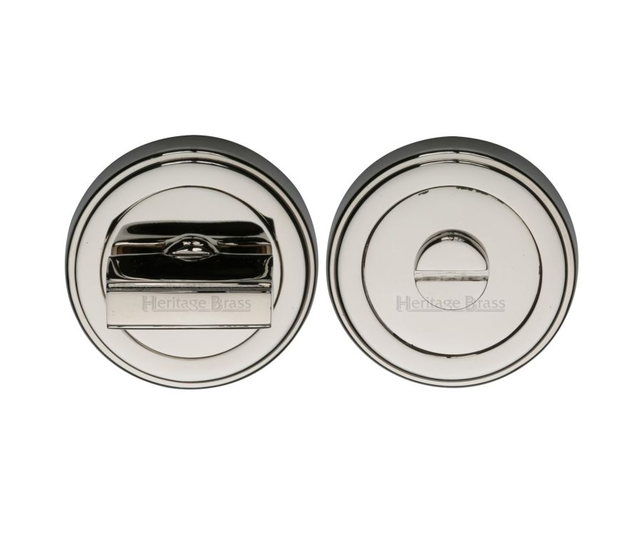 Polished Nickel Finish Round Bathroom Turn & Release - ERD7030