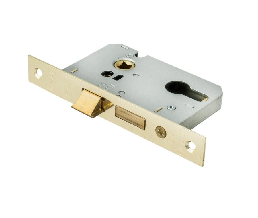 64mm Electro Brassed Easi T Euro Profile Sashock | ESE5025EB