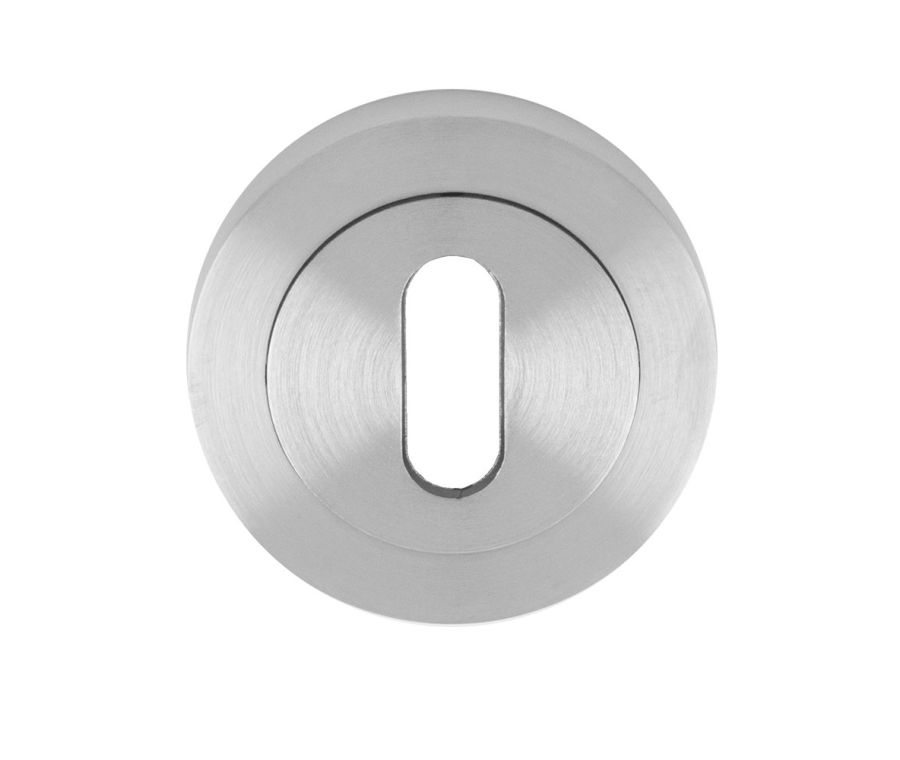 Carlisle Brass Satin Chrome Standard Keyhole Escutcheon | EUL002SC