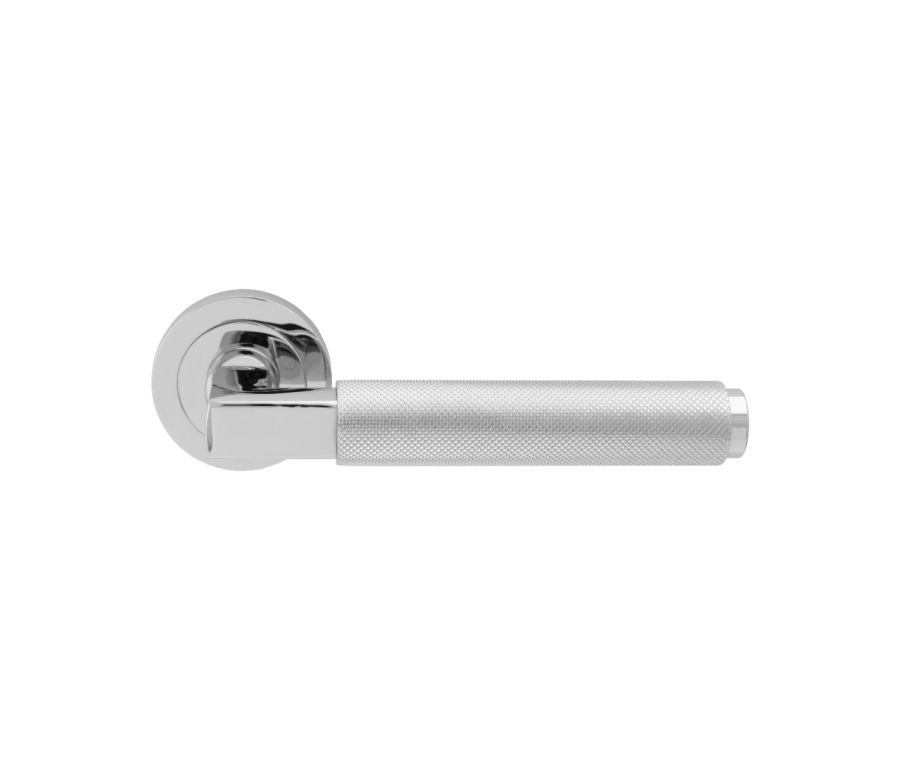 Polished Chrome Terazzo Lever on Round Rose | EUL060CP