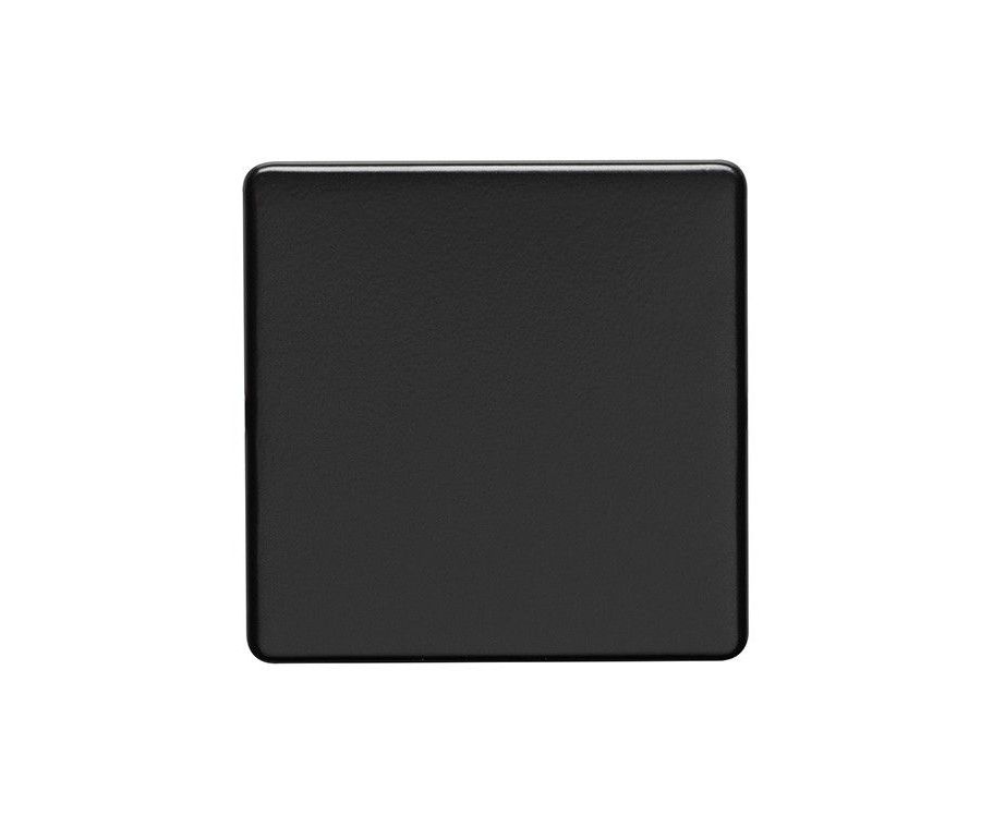 Eurolite Matt Black Single Blank Plate  | ECMB1B