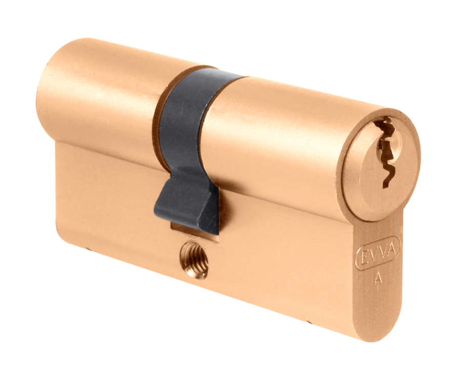 Evva 102mm A5 Polished Brass Euro Double Cylinder 51/51 | L6156