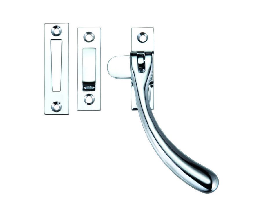 Polished Chrome Standard Casement Fastener with hook & plate | FB103CP