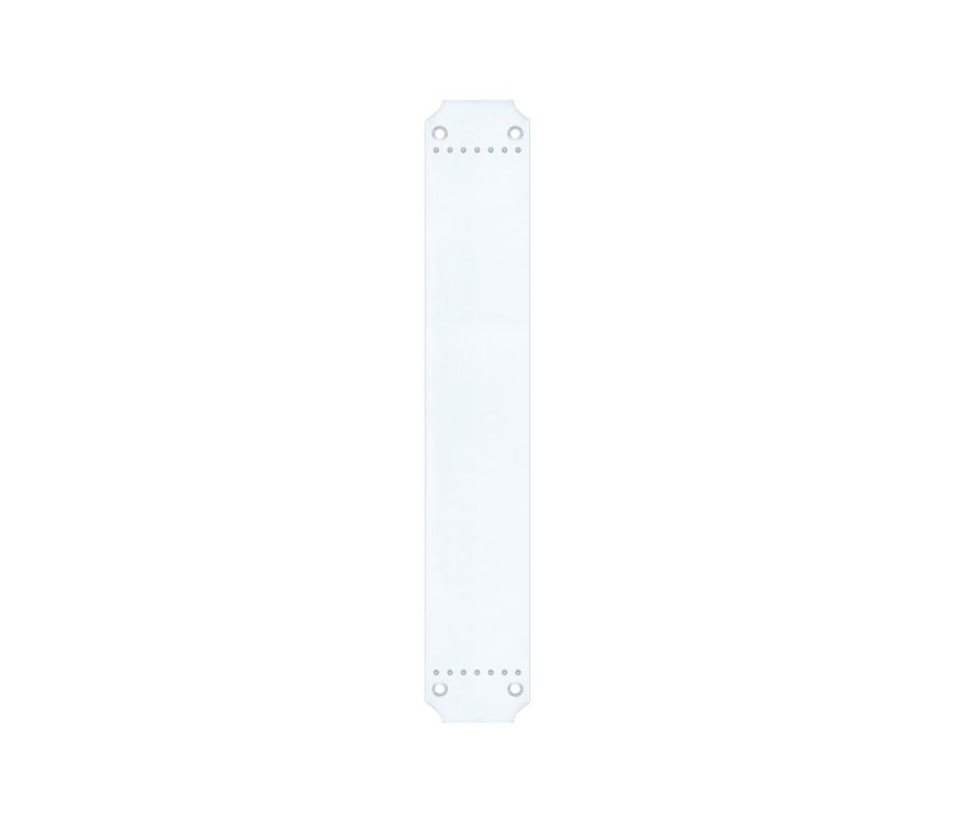 Polished Chrome 380 x 65mm Art Nouveau Fingerplate | FB115CP
