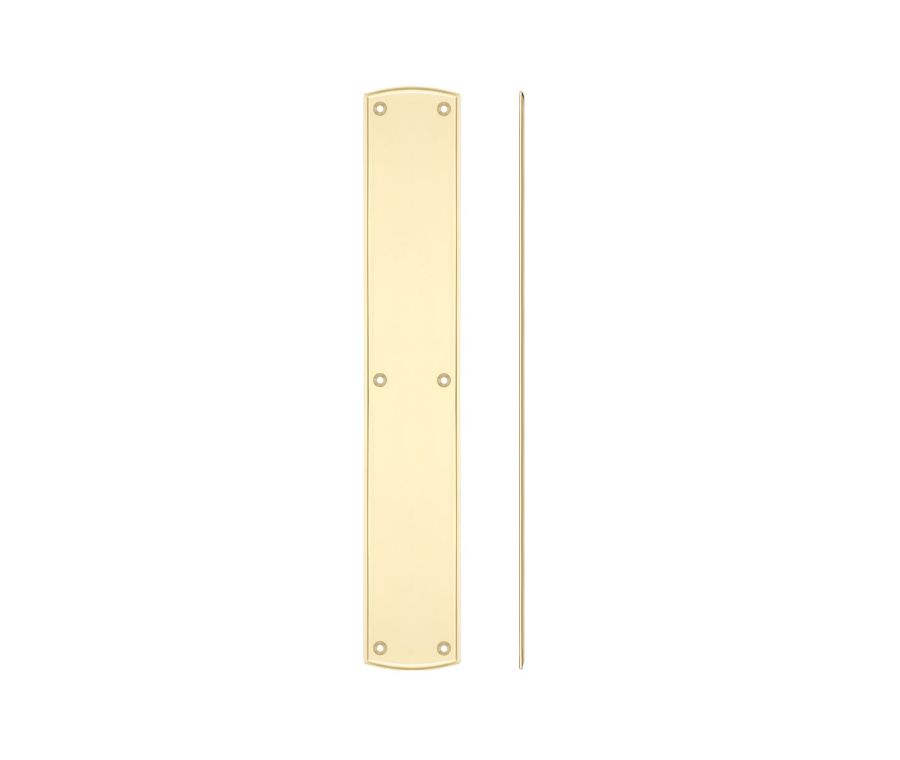 Polished Brass Finger Plate - 457 x 76mm | FB119PB
