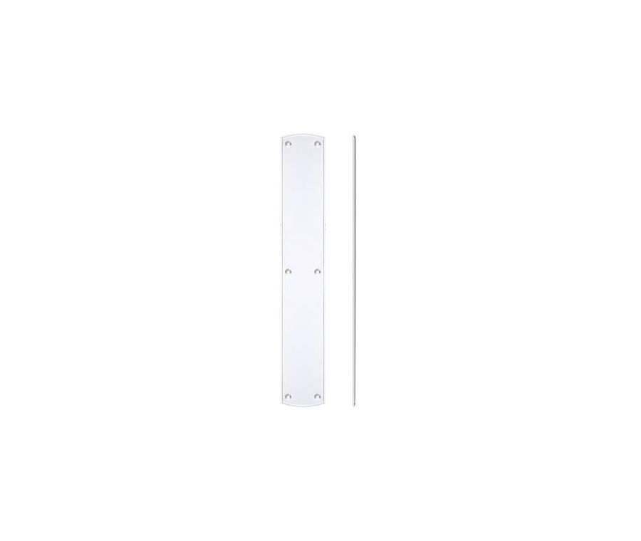 Polished Chrome Finger Plate - 457 x 76mm | FB119CP