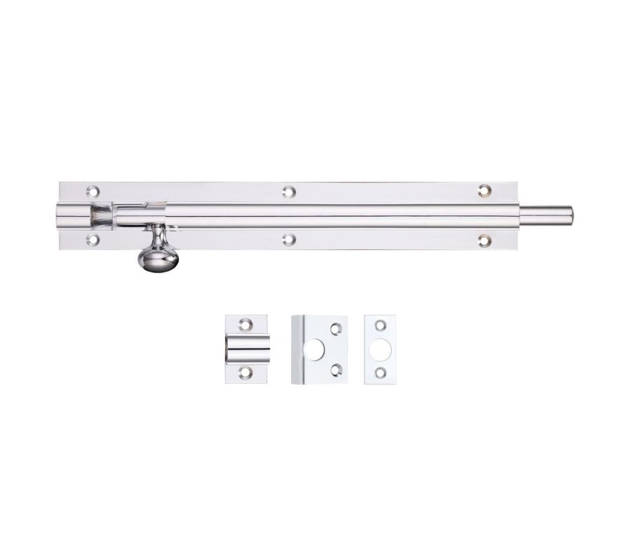 Zoo 450mm x 50mm Fulton & Bray Polished Chrome Architectural Barrel Bolt FB77CP