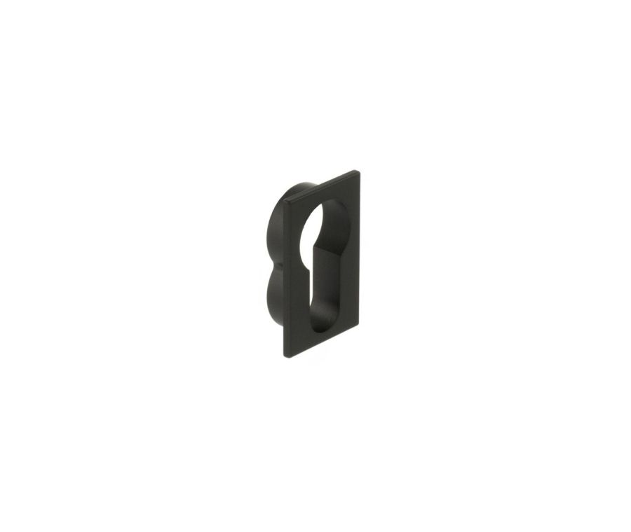 Pair Urban Dark Bronze Concealed Rose Euro Square Escutcheon | FCSESCEUDB