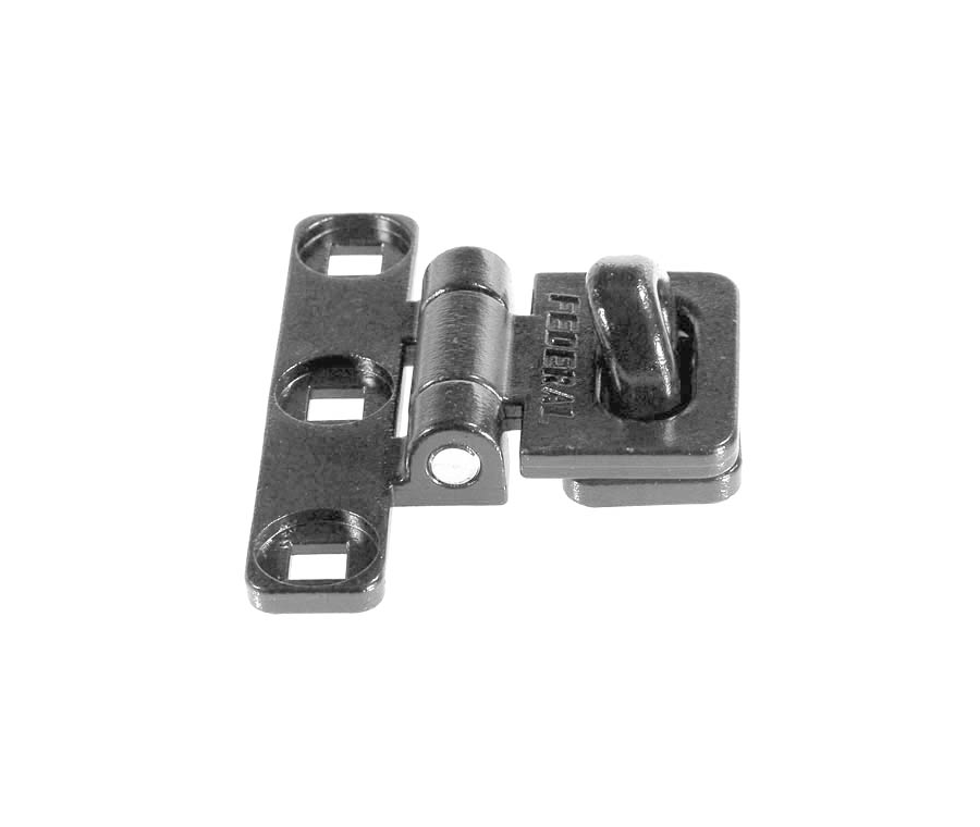 Federal FD701HS Black Hardened Steel T Shape Hasp & Staple