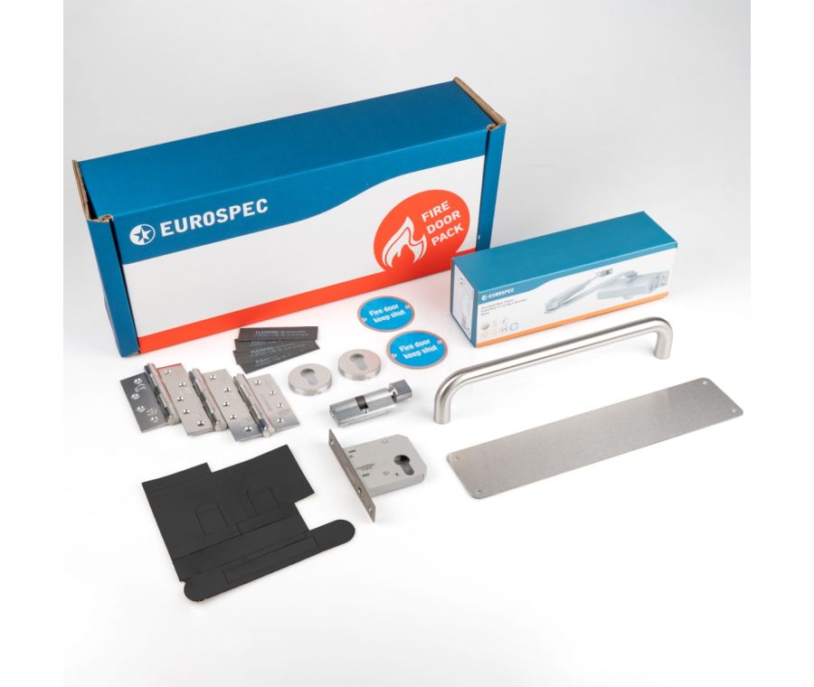 Eurospec Residential Fire Door Pack - PUSH/PULL UK LOCKABLE | FDPR1