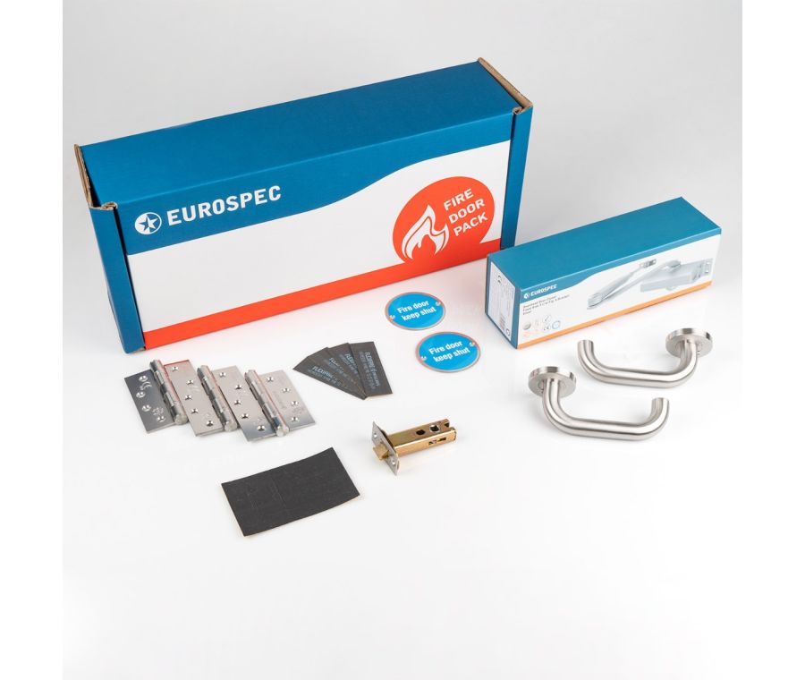 Eurospec Residential Fire Door Pack - LEVER TUBULAR LATCH | FDPR4