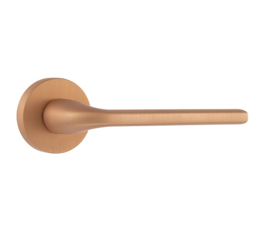 Set Forme FMR133USC Urban Satin Copper Milly Lever on Round Minimal Rose 